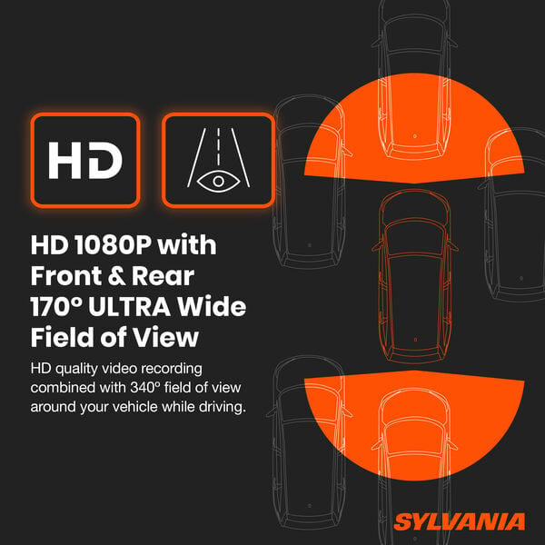 SYLVANIA Roadsight Mirror Dash Camera, , hi-res