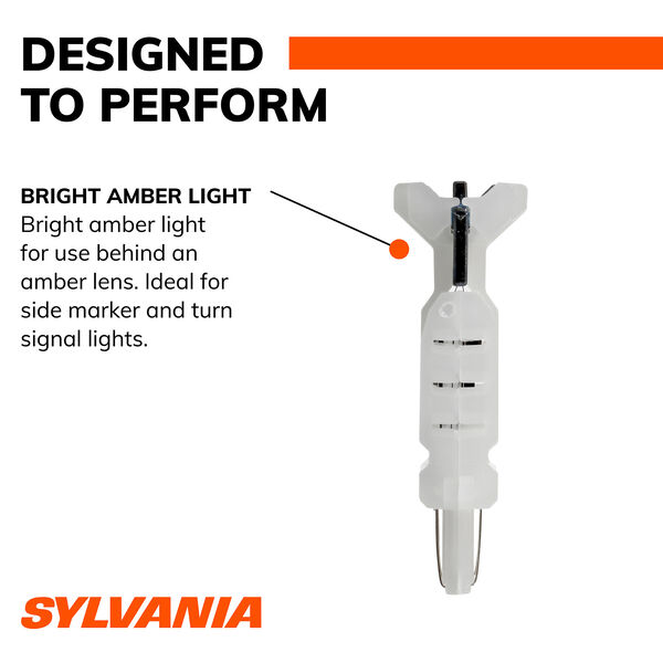 SYLVANIA 3457A AMBER SYL LED Mini Bulb Mini Bulb, 2 Pack, , hi-res