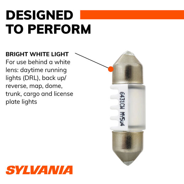 SYLVANIA DE3175 WHITE SYL LED Mini Bulb, 1 Pack, , hi-res