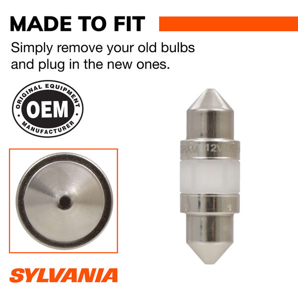 SYLVANIA DE3021 WHITE ZEVO LED Mini, 1 Pack, , hi-res