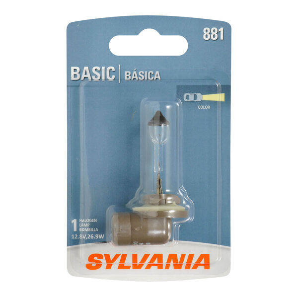 SYLVANIA 881 Basic Fog Bulb, 1 Pack, , hi-res