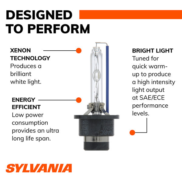 SYLVANIA D2S SilverStar zXe HID Headlight Bulb, 1 Pack, , hi-res