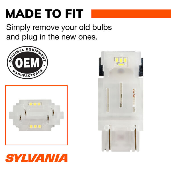 SYLVANIA 3057 WHITE SYL LED Mini Bulb, 2 Pack, , hi-res