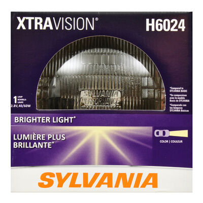 SYLVANIA H6024 XtraVision Sealed Beam Headlight, 1 Pack
