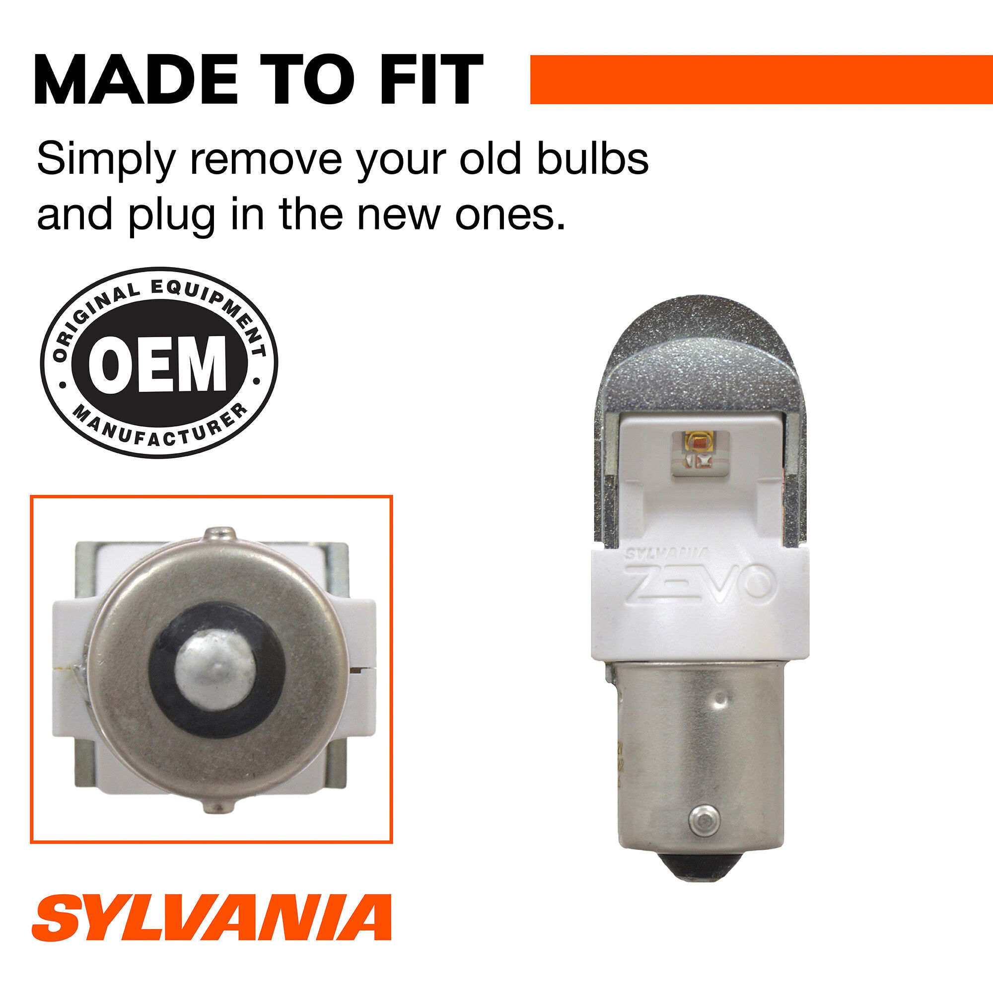 SYLVANIA 1141R RED ZEVO LED Mini, 2 Pack