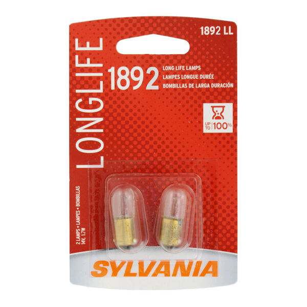 SYLVANIA 1892 Long Life Mini Bulb, 2 Pack, , hi-res