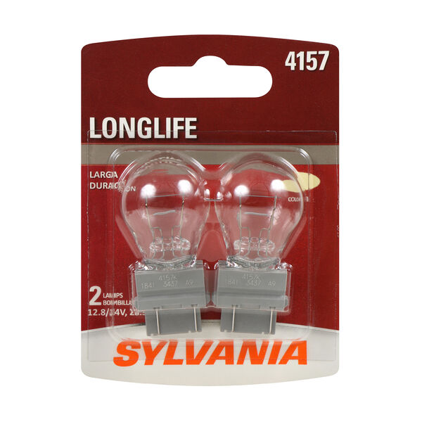 SYLVANIA 4157 Long Life Mini Bulb, 2 Pack, , hi-res