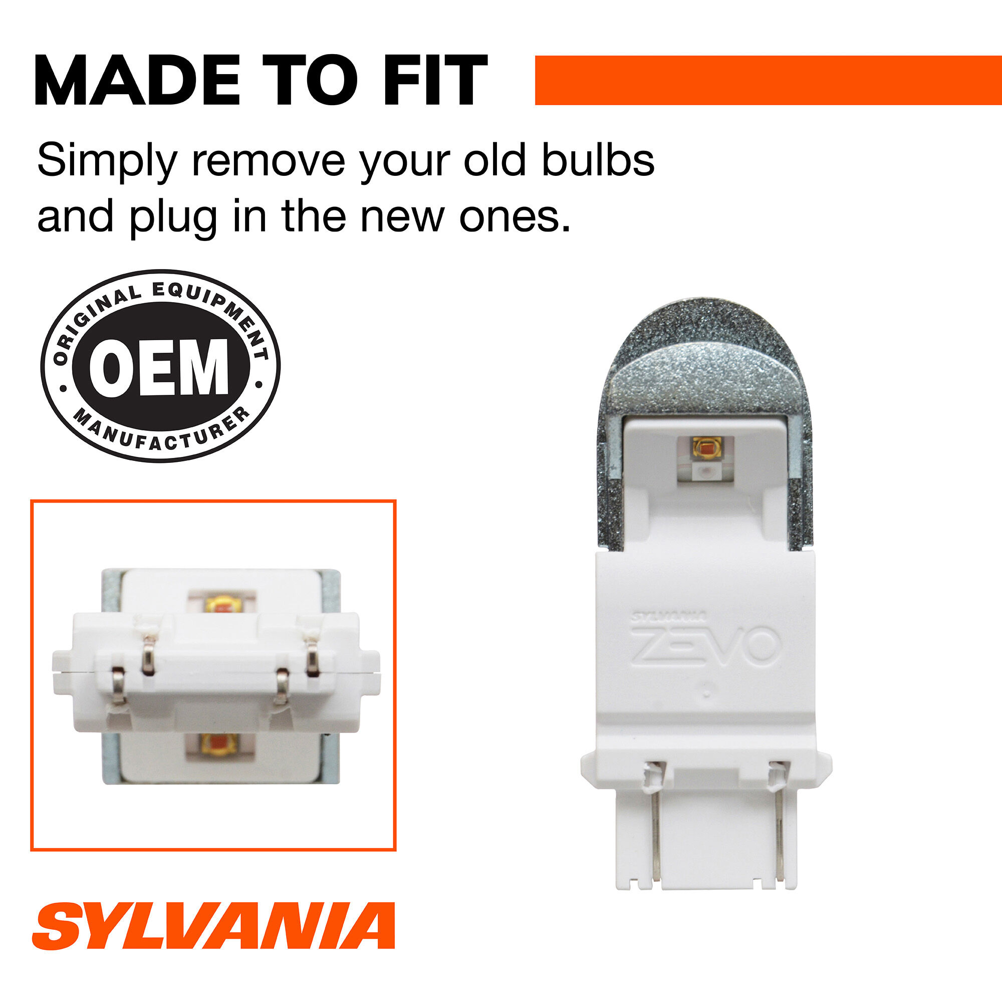 SYLVANIA 4057R RED ZEVO LED Mini, 2 Pack