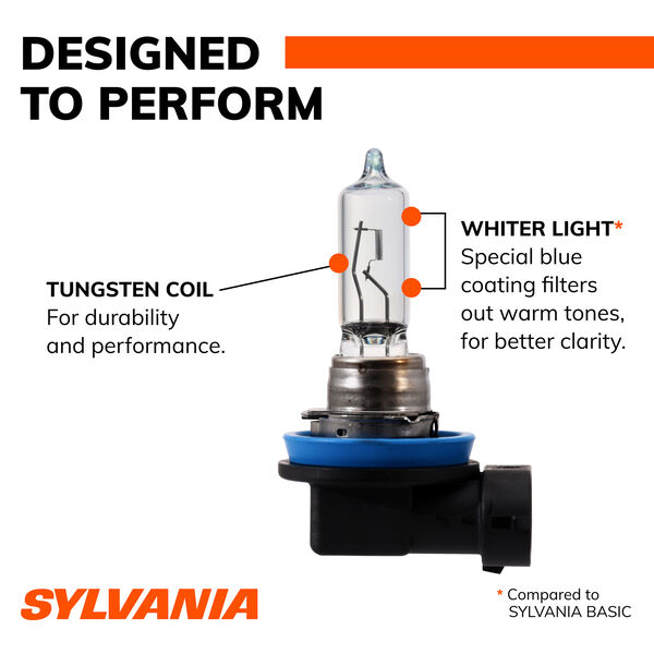SYLVANIA H9 SilverStar Halogen Headlight Bulb, 2 Pack, , hi-res