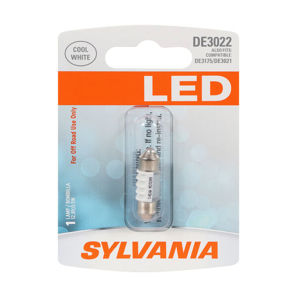 SYLVANIA DE3022 WHITE SYL LED Mini Bulb, 1 Pack, , hi-res