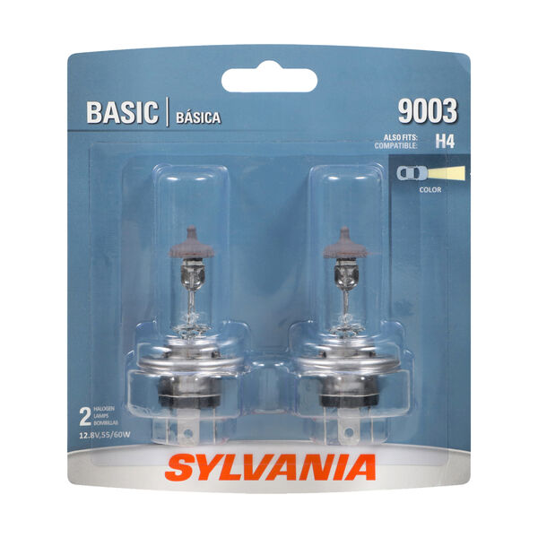 SYLVANIA 9003 Basic Halogen Headlight Bulb, 2 Pack, , hi-res