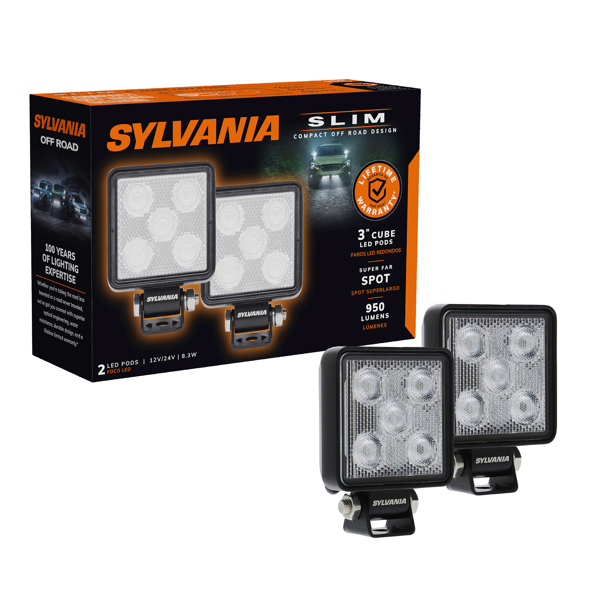 LED Pods Cube and Round Pods Sylvania Automotive