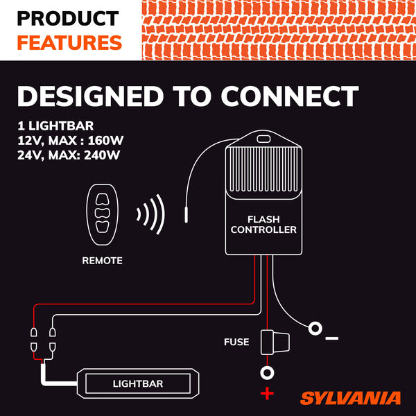 SYLVANIA Universal Remote 1 Output LED Wiring Harness, , hi-res