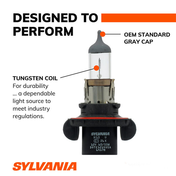SYLVANIA H13 Basic Halogen Headlight Bulb, 1 Pack, , hi-res