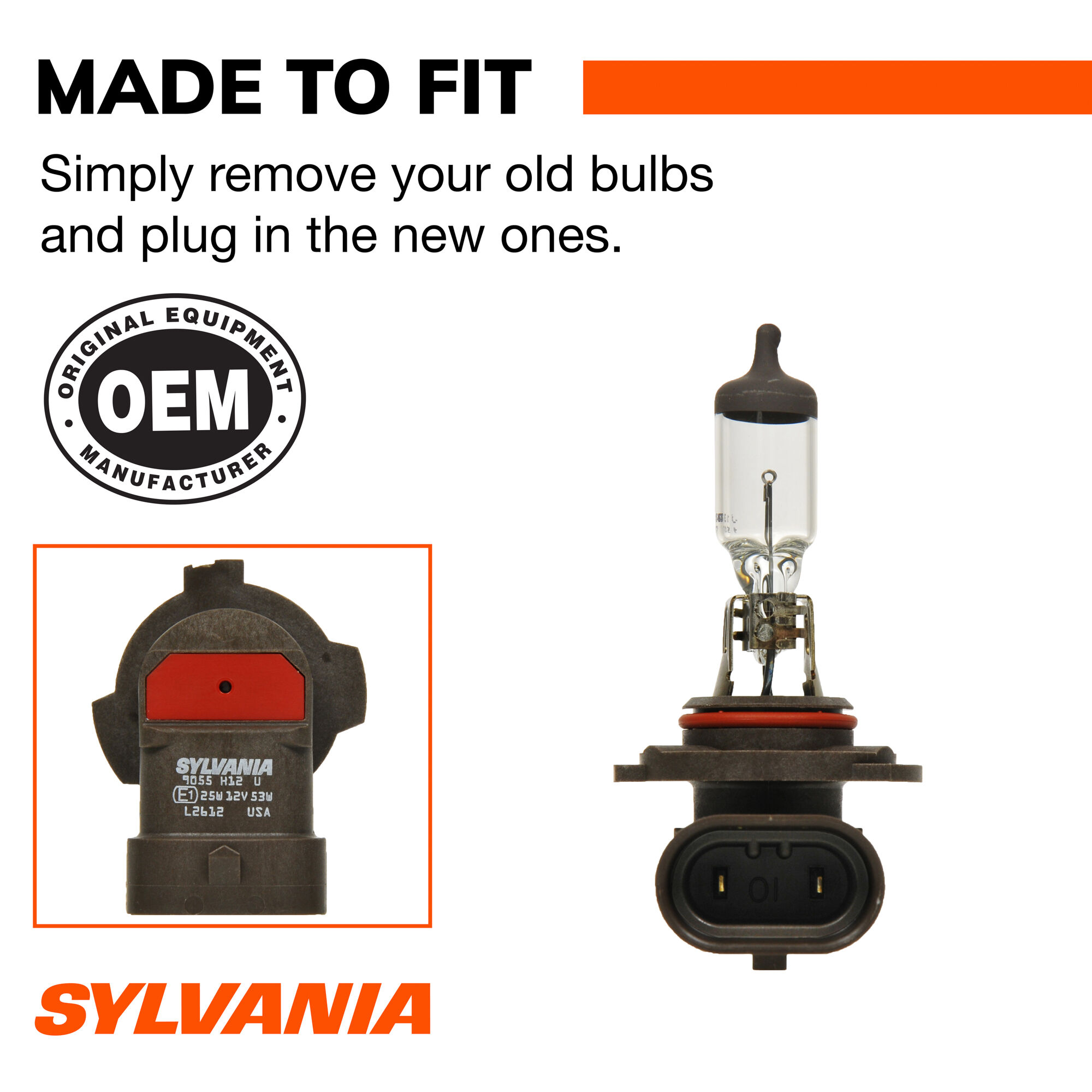 SYLVANIA 9055 Basic Fog Bulb, 1 Pack
