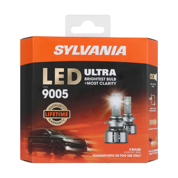 SYLVANIA 9005 LED Ultra Powersports & Fog Bulb, 2 Pack, , hi-res