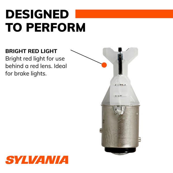 SYLVANIA 1157R RED SYL LED Mini Bulb, 2 Pack, , hi-res