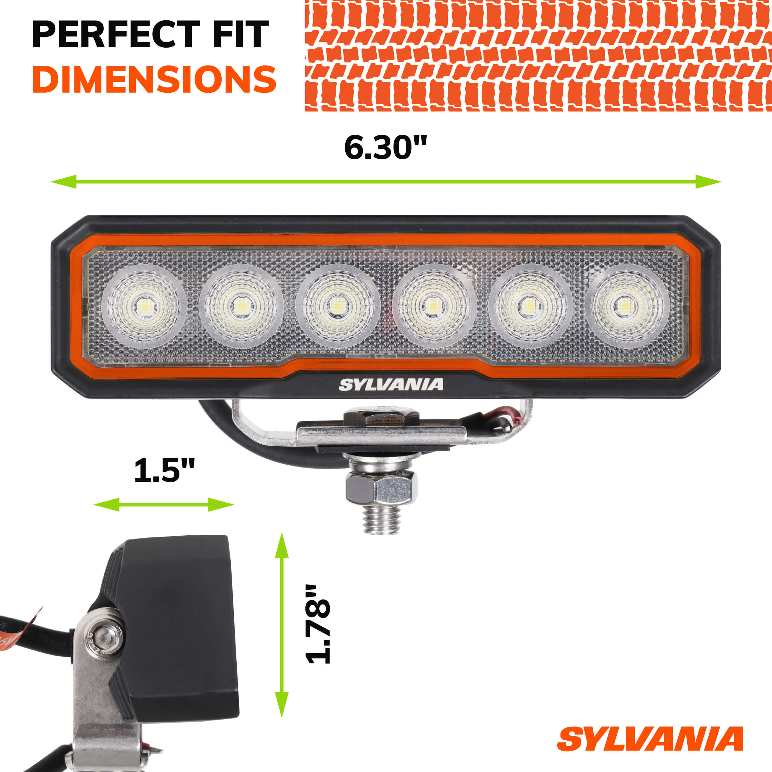 SYLVANIA Rugged 6 Inch LED Light Bar - Flood