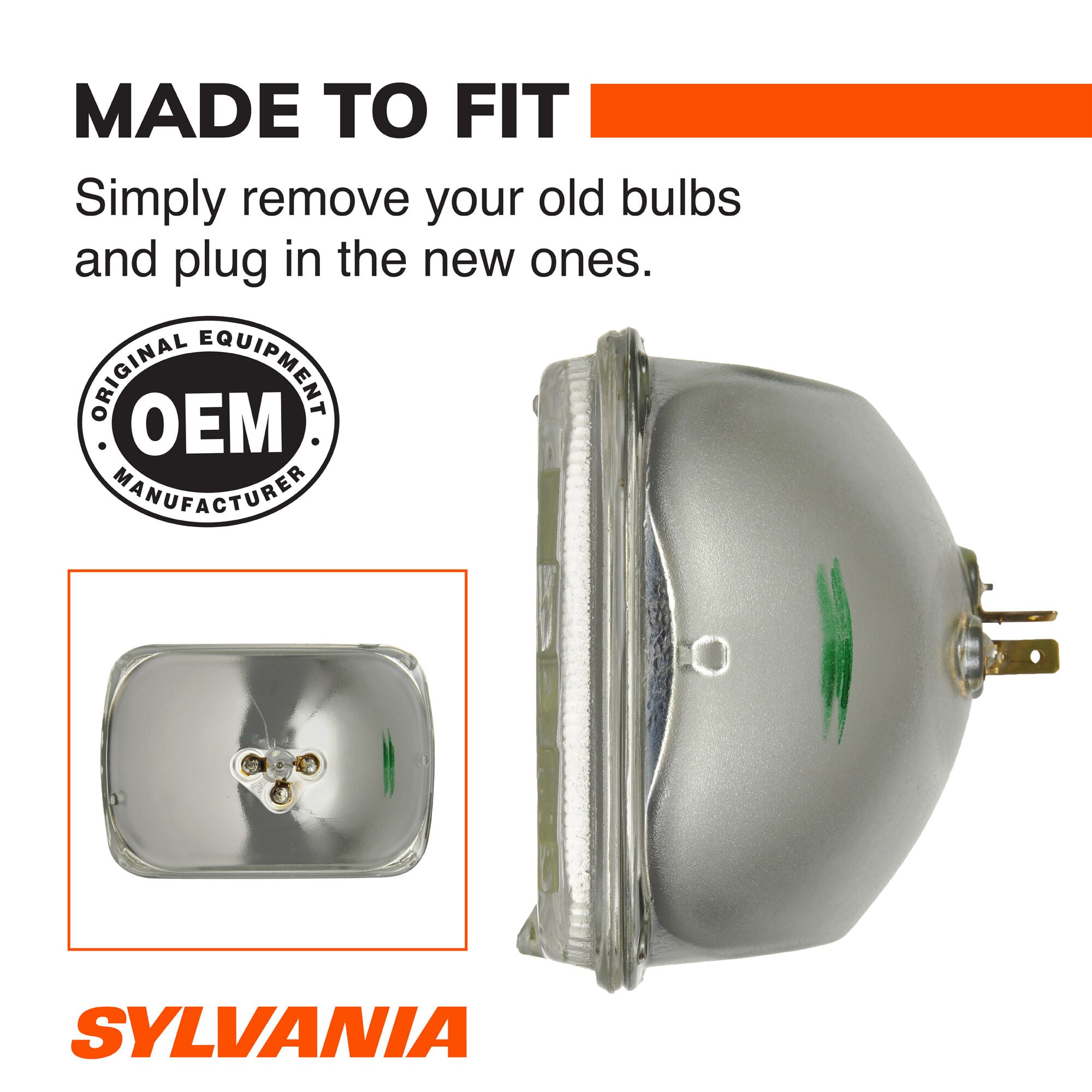 SYLVANIA H6054 XtraVision Sealed Beam Headlight, 1 Pack