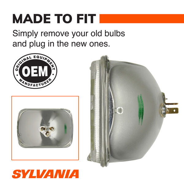 SYLVANIA H6054 XtraVision Sealed Beam Headlight, 1 Pack, , hi-res