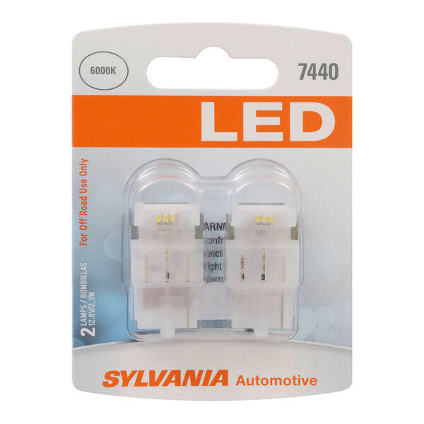 SYLVANIA 7440 WHITE SYL LED Mini Bulb, 2 Pack, , hi-res