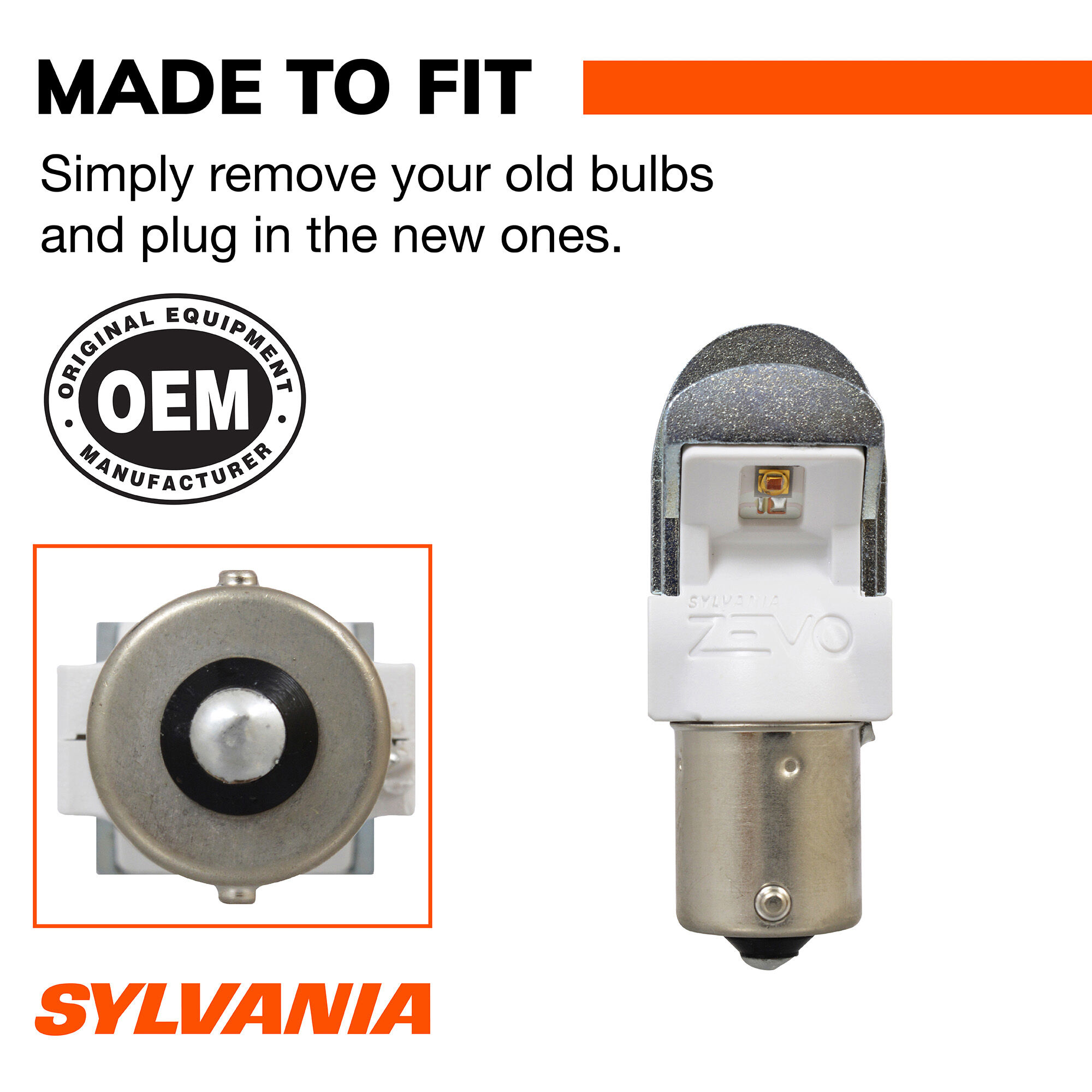 しおん SYLVANIA 1156R RED ZEVO LED Mini, 2 Pack