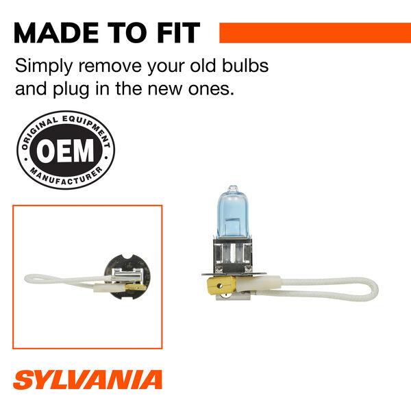 SYLVANIA H3 SilverStar Halogen Headlight Bulb, 1 Pack, , hi-res