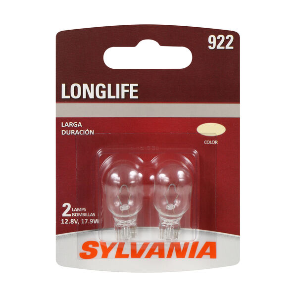 SYLVANIA 922 Long Life Mini Bulb, 2 Pack, , hi-res