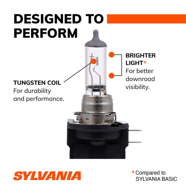 SYLVANIA H11B XtraVision Halogen Headlight Bulb, 1 Pack, , hi-res