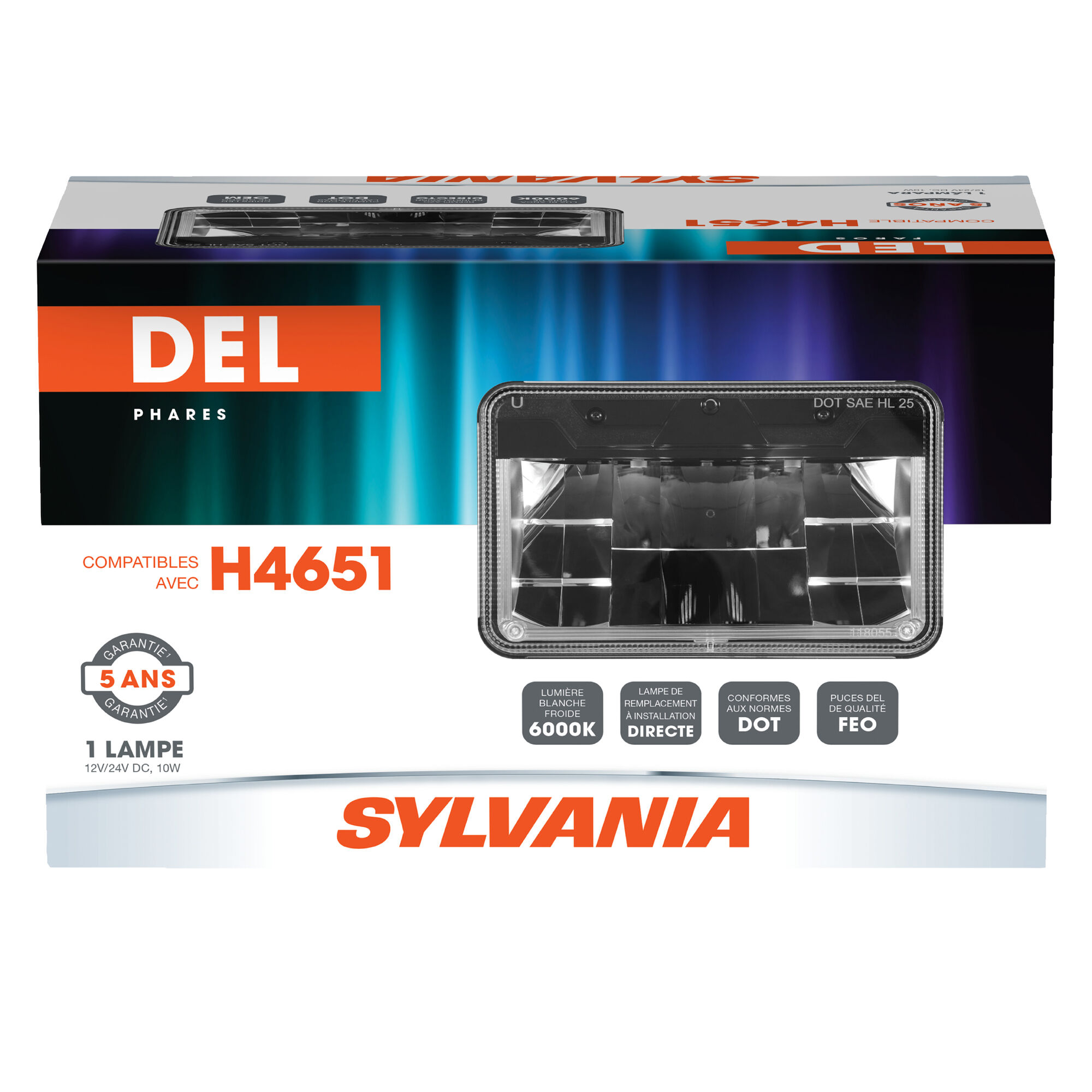 SYLVANIA H4651 LED Sealed Beam Headlight, 1 Pack