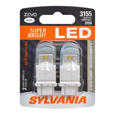 SYLVANIA 3155 WHITE ZEVO LED Mini, 2 Pack