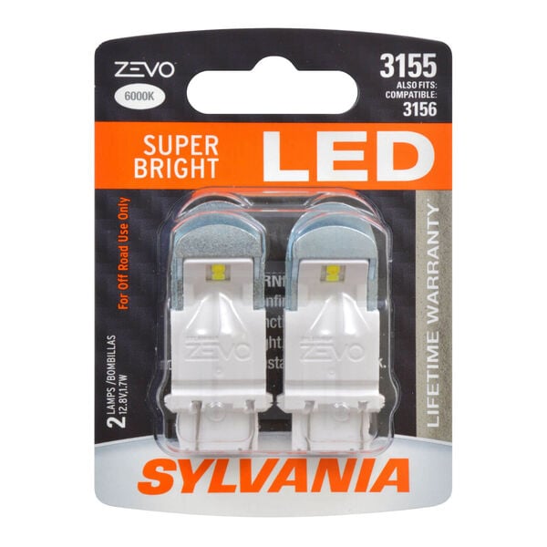 SYLVANIA 3155 WHITE ZEVO LED Mini, 2 Pack, , hi-res