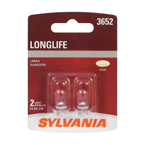 SYLVANIA 3652 Long Life Mini Bulb, 2 Pack, , hi-res