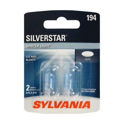 SYLVANIA 194 SilverStar Mini Bulb, 2 Pack
