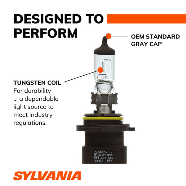 SYLVANIA 9006XS Basic Halogen Headlight Bulb, 1 Pack, , hi-res