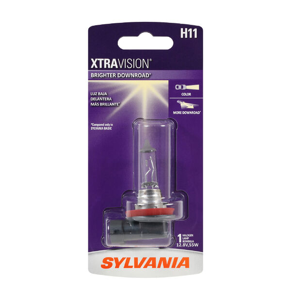 SYLVANIA H11 XtraVision Halogen Headlight Bulb, 1 Pack, , hi-res