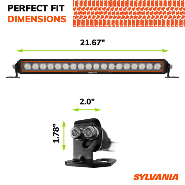 SYLVANIA Rugged 20 Inch LED Light Bar - Flood, , hi-res