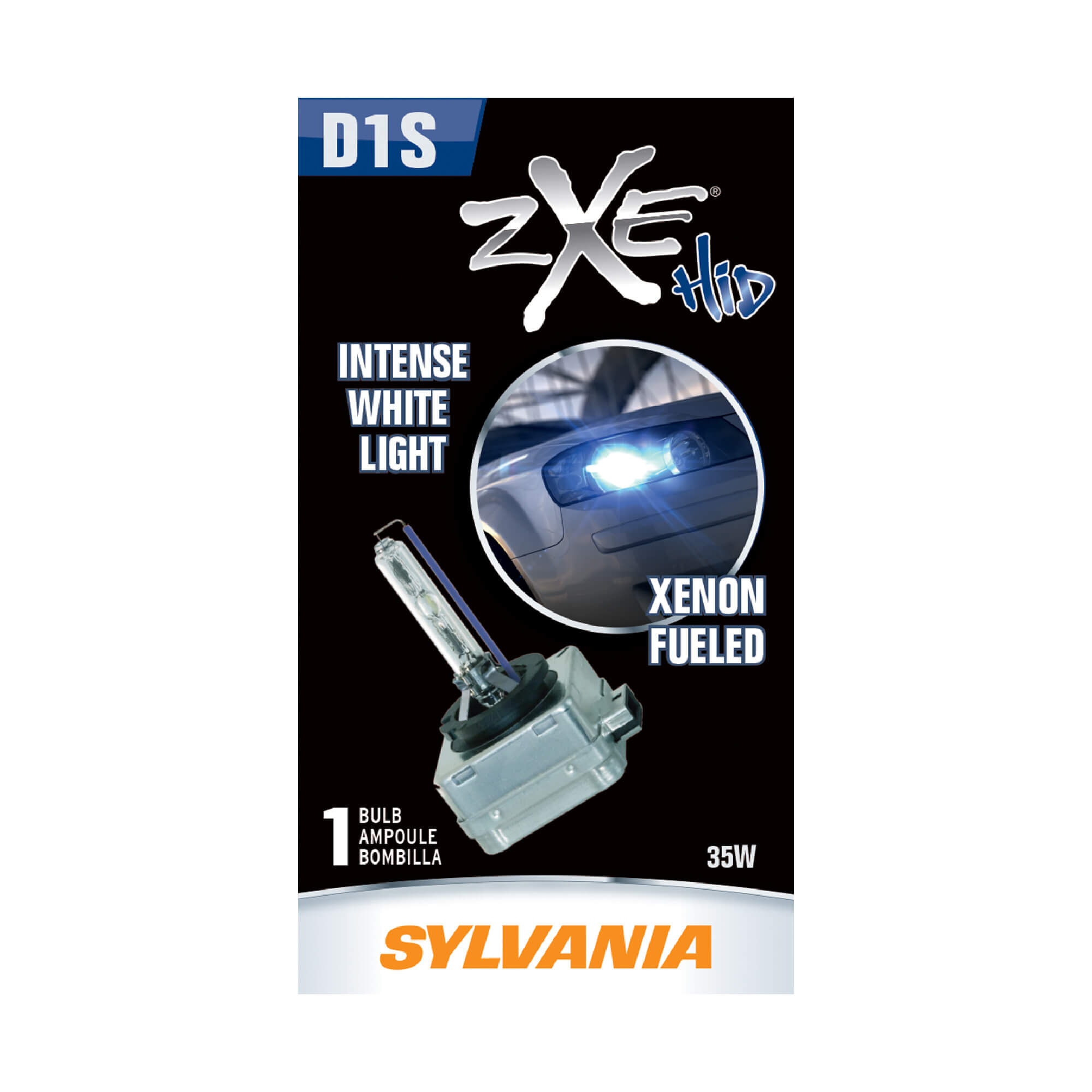 SYLVANIA D1S SilverStar zXe HID Headlight Bulbs, 1 Pack