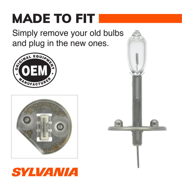 SYLVANIA H1 Basic Halogen Headlight Bulb, 1 Pack, , hi-res