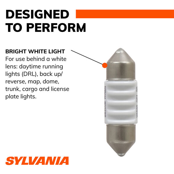 SYLVANIA DE3022 WHITE SYL LED Mini Bulb, 1 Pack, , hi-res