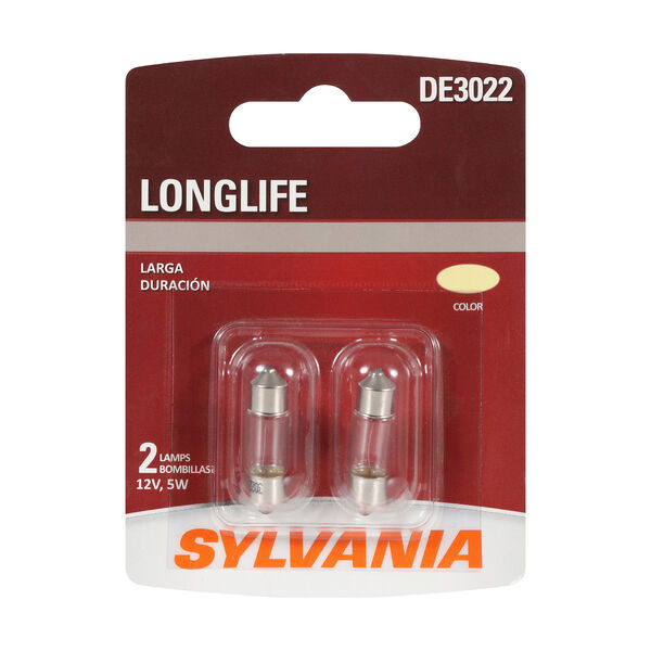 SYLVANIA DE3022 Long Life Mini Bulb, 2 Pack, , hi-res
