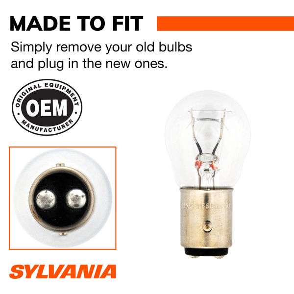 SYLVANIA 1157 Long Life Mini Bulb, 2 Pack, , hi-res