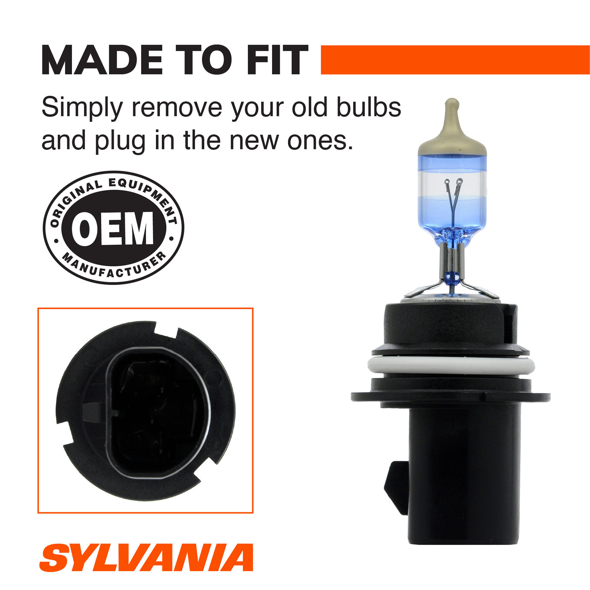 SYLVANIA 9004 SilverStar ULTRA Halogen Headlight Bulb, 1 Pack