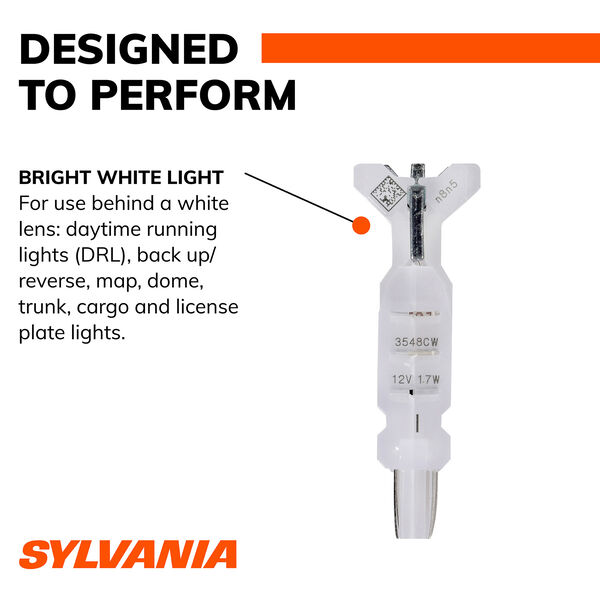 SYLVANIA 4114 WHITE SYL LED Mini Bulb, 2 Pack, , hi-res