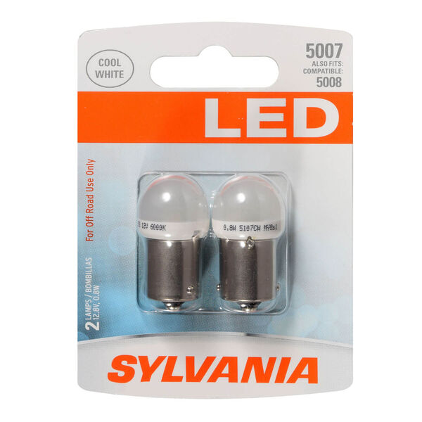 SYLVANIA 5007 WHITE LED Mini Bulb, 2 Pack, , hi-res