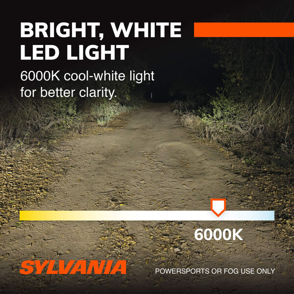 SYLVANIA H7 LED Fog & Powersports Bulb, 2 Pack