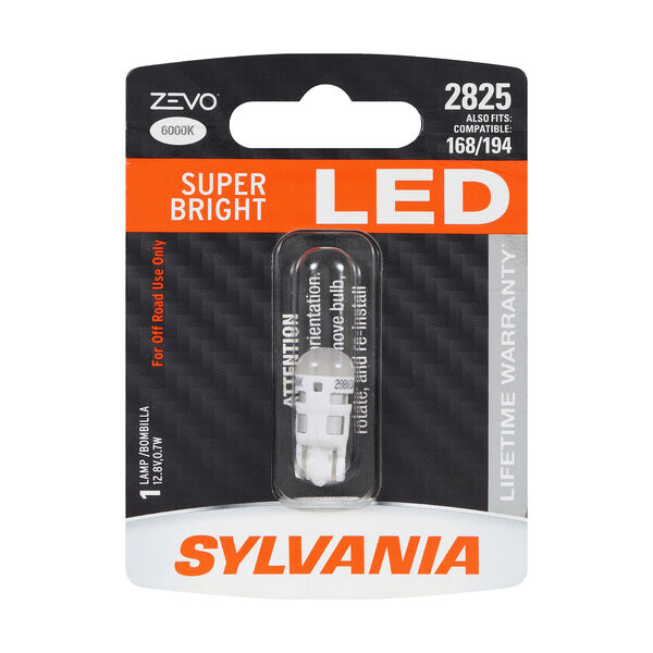 SYLVANIA 2825 WHITE ZEVO LED Mini, 1 Pack, , hi-res