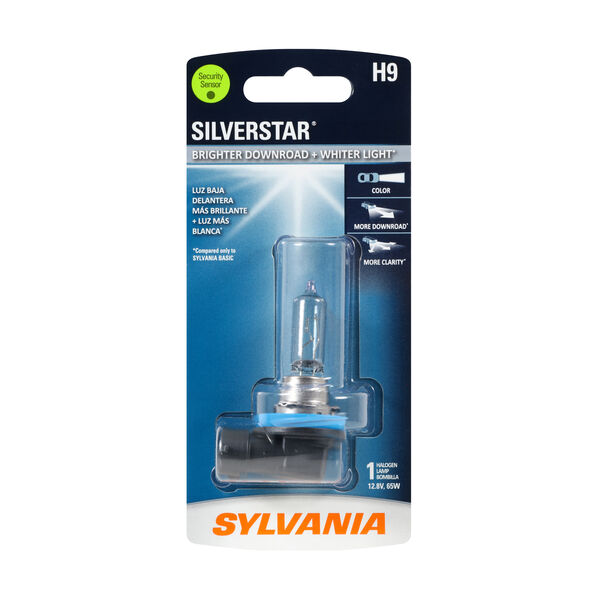 SYLVANIA H9 SilverStar Halogen Headlight Bulb, 1 Pack, , hi-res