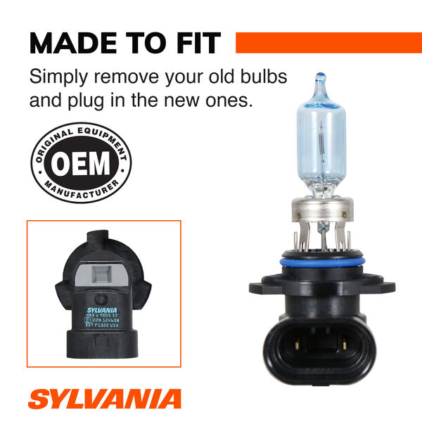 SYLVANIA 9005 SilverStar zXe Gold Halogen Headlight Bulb, 2 Pack, , hi-res