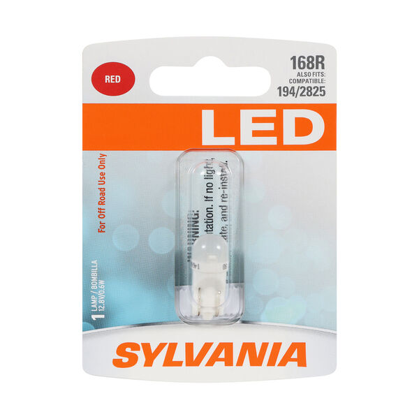 SYLVANIA 168R RED SYL LED Mini Bulb, 1 Pack, , hi-res